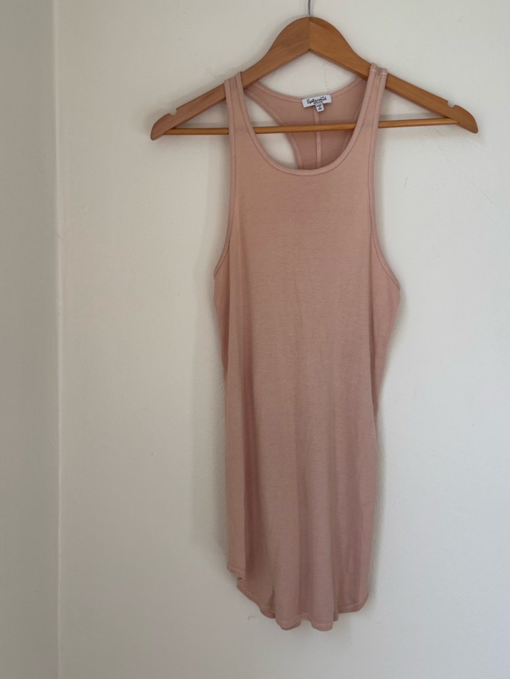 Splendid Blush Pink Racerback Tank modal coton